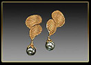 Tahitian Black Pearl Drops earring photo button