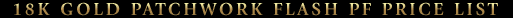 18K gold patchwork flash title